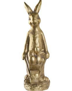 Online Beliani Statuetta da giardino SKAMBY Coniglio Oro