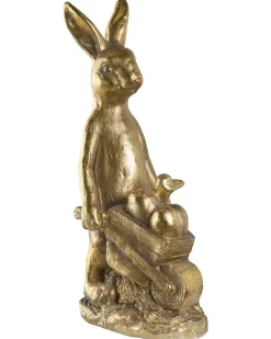 Online Beliani Statuetta da giardino SKAMBY Coniglio Oro