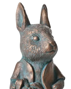 Online Beliani Statuetta da giardino TONDON Coniglio Marrone Blu Marrone