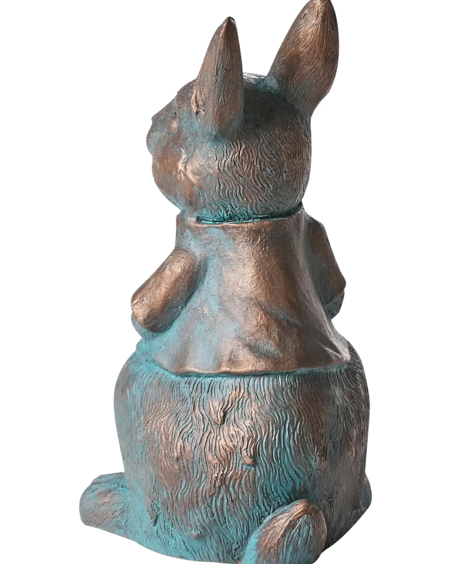 Online Beliani Statuetta da giardino TONDON Coniglio Marrone Blu Marrone