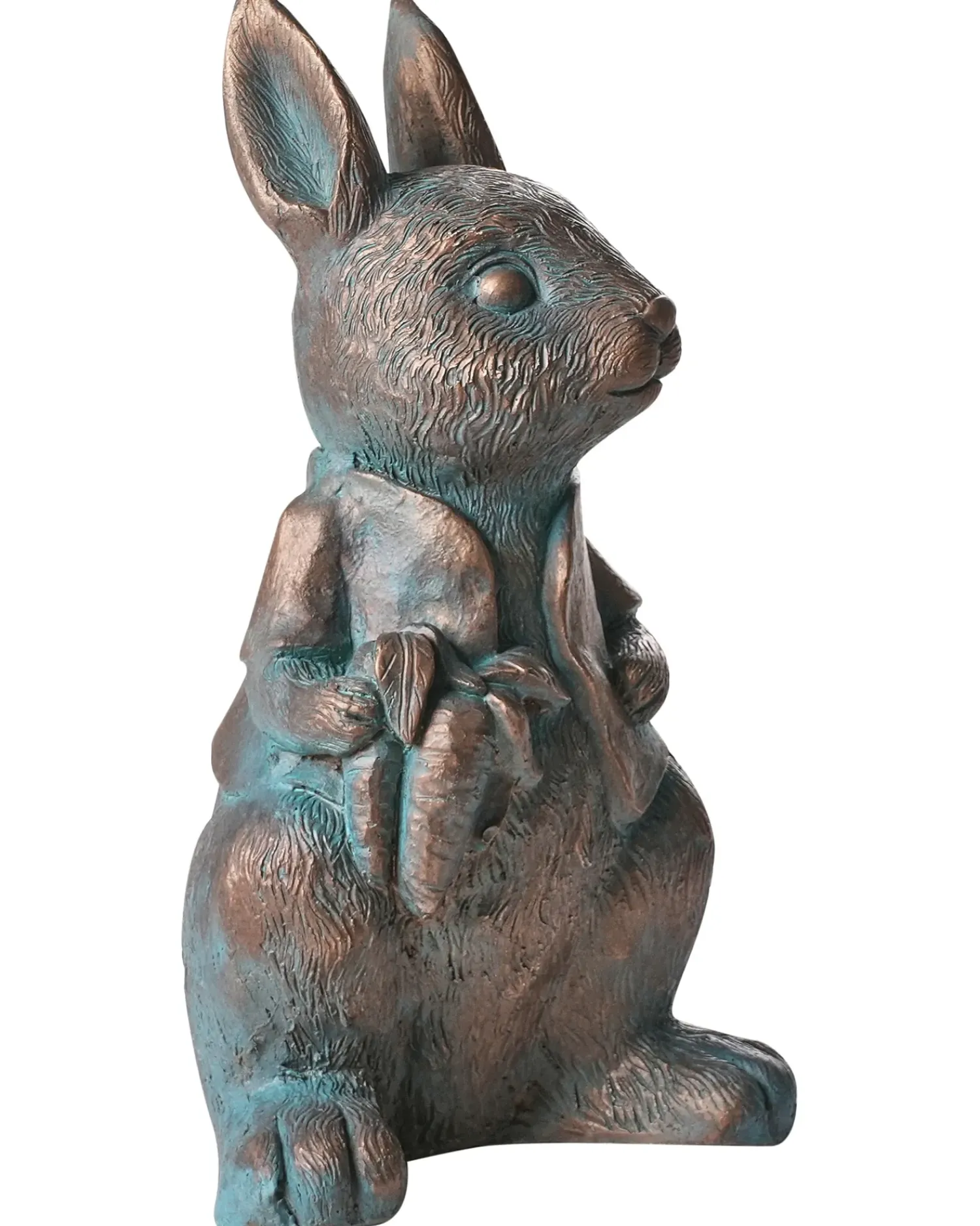 Online Beliani Statuetta da giardino TONDON Coniglio Marrone Blu Marrone