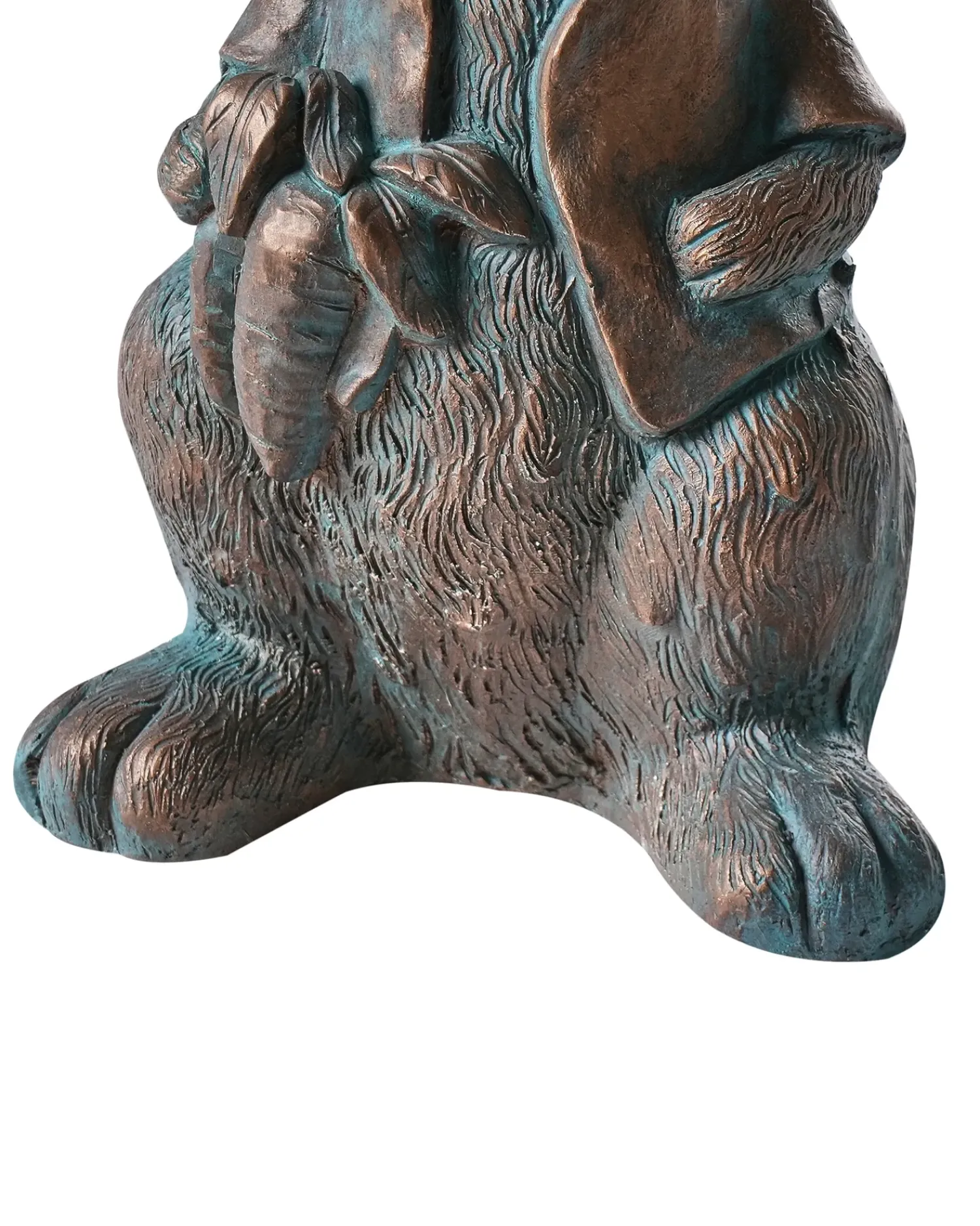 Online Beliani Statuetta da giardino TONDON Coniglio Marrone Blu Marrone