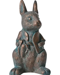 Online Beliani Statuetta da giardino TONDON Coniglio Marrone Blu Marrone
