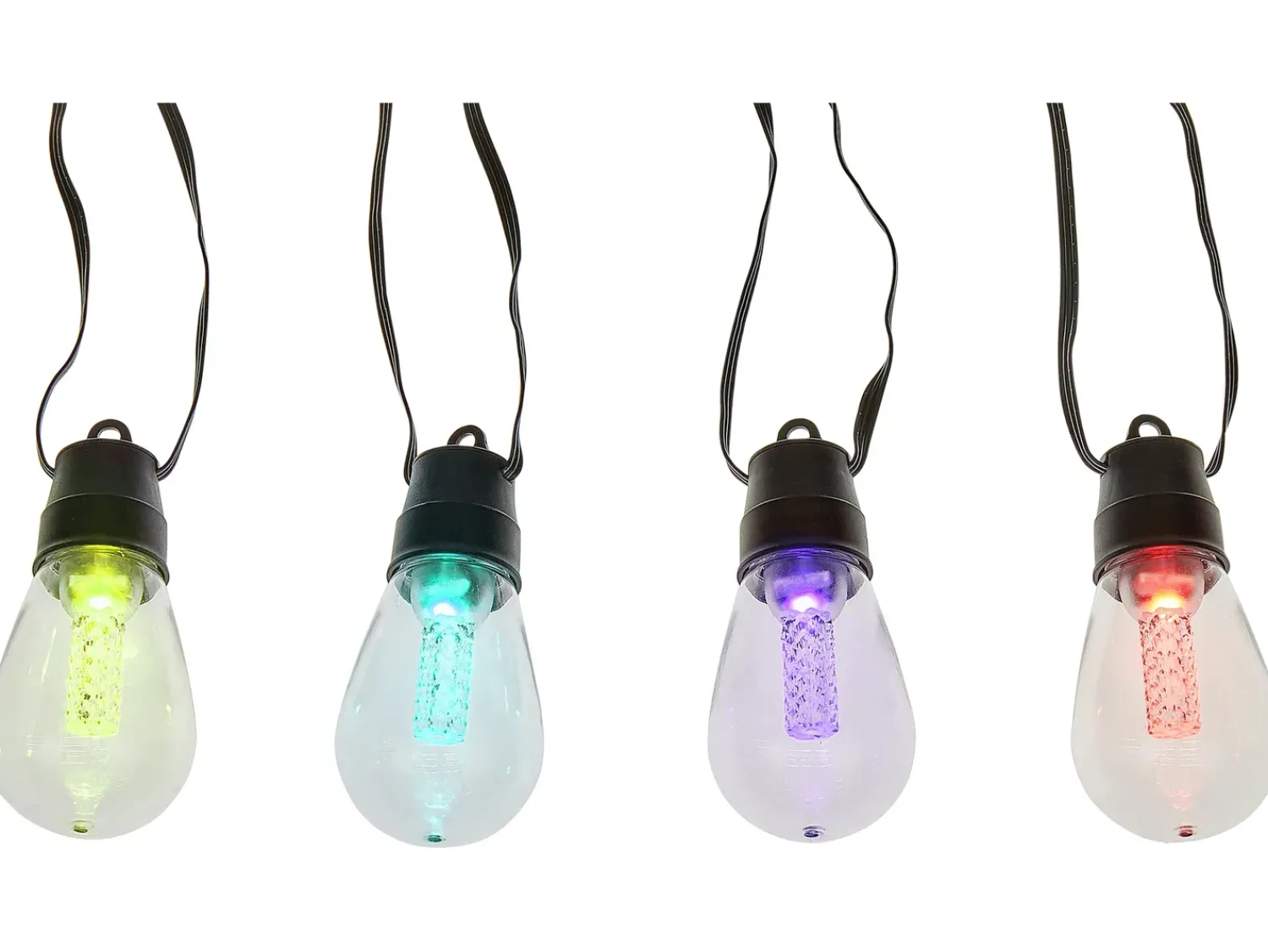 Hot Beliani Stringa di luci LED per esterni ITILLEQ con App Multicolore Nero Multicolore