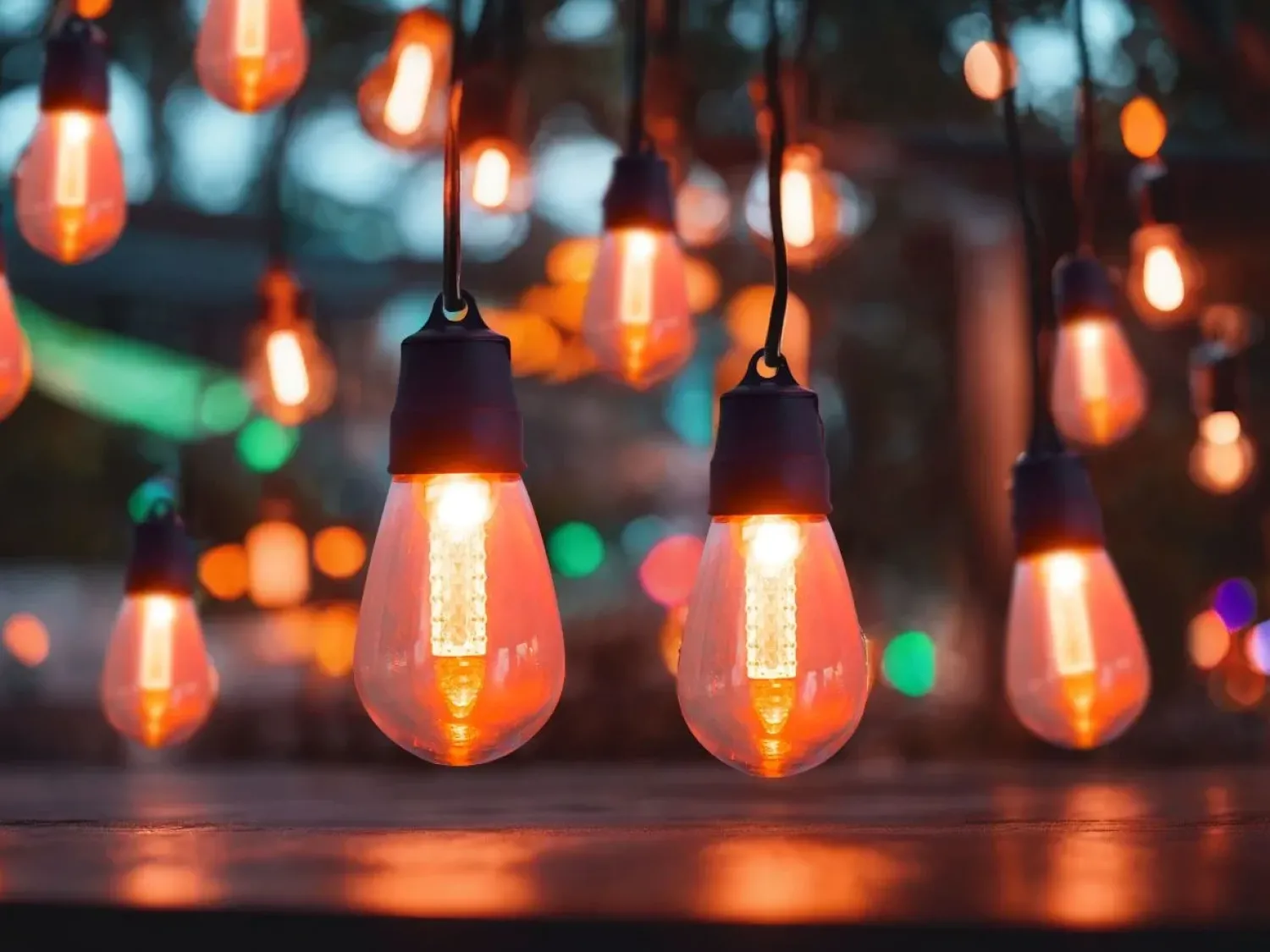 Hot Beliani Stringa di luci LED per esterni ITILLEQ con App Multicolore Nero Multicolore