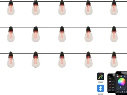 Hot Beliani Stringa di luci LED per esterni ITILLEQ con App Multicolore Nero Multicolore