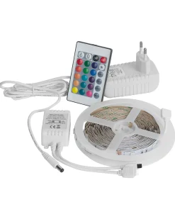 Hot Beliani Striscia LED KIKORI 500 cm con telecomando Bianco