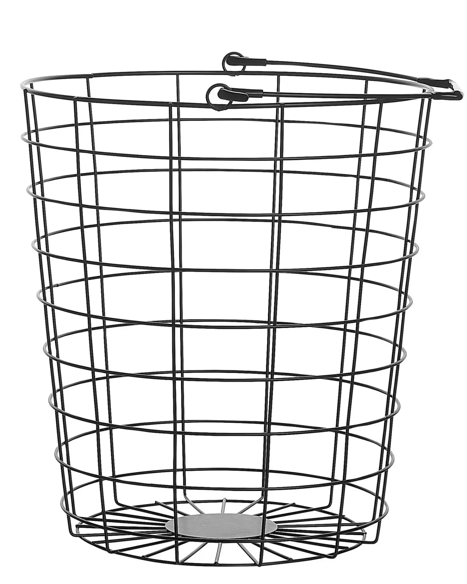 Outlet Beliani Supporto per cestino AYAPAL con ruote Metallo Nero