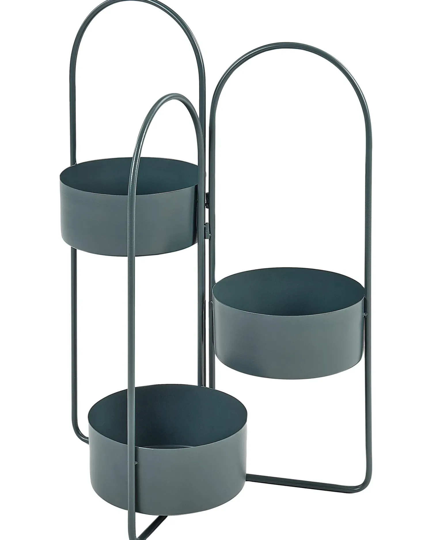 Online Beliani Supporto per vasi COLUTENA Metallo 56 cm scuro Blu