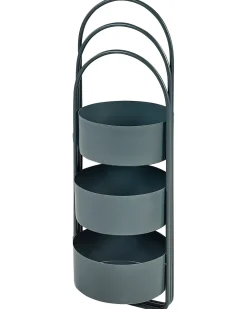 Online Beliani Supporto per vasi COLUTENA Metallo 56 cm scuro Blu