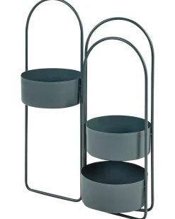 Online Beliani Supporto per vasi COLUTENA Metallo 56 cm scuro Blu