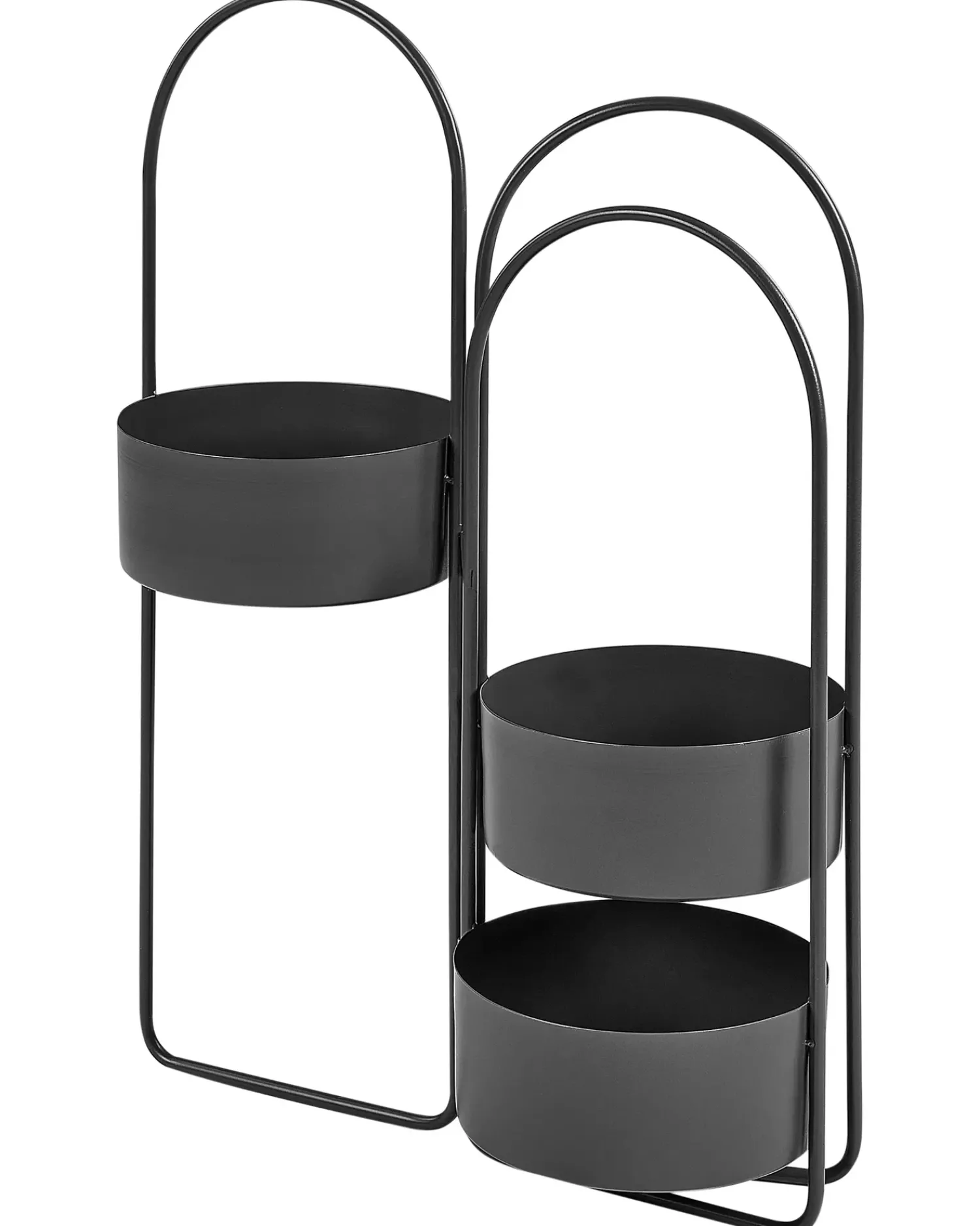 Online Beliani Supporto per vasi COLUTENA Metallo 56 cm Nero
