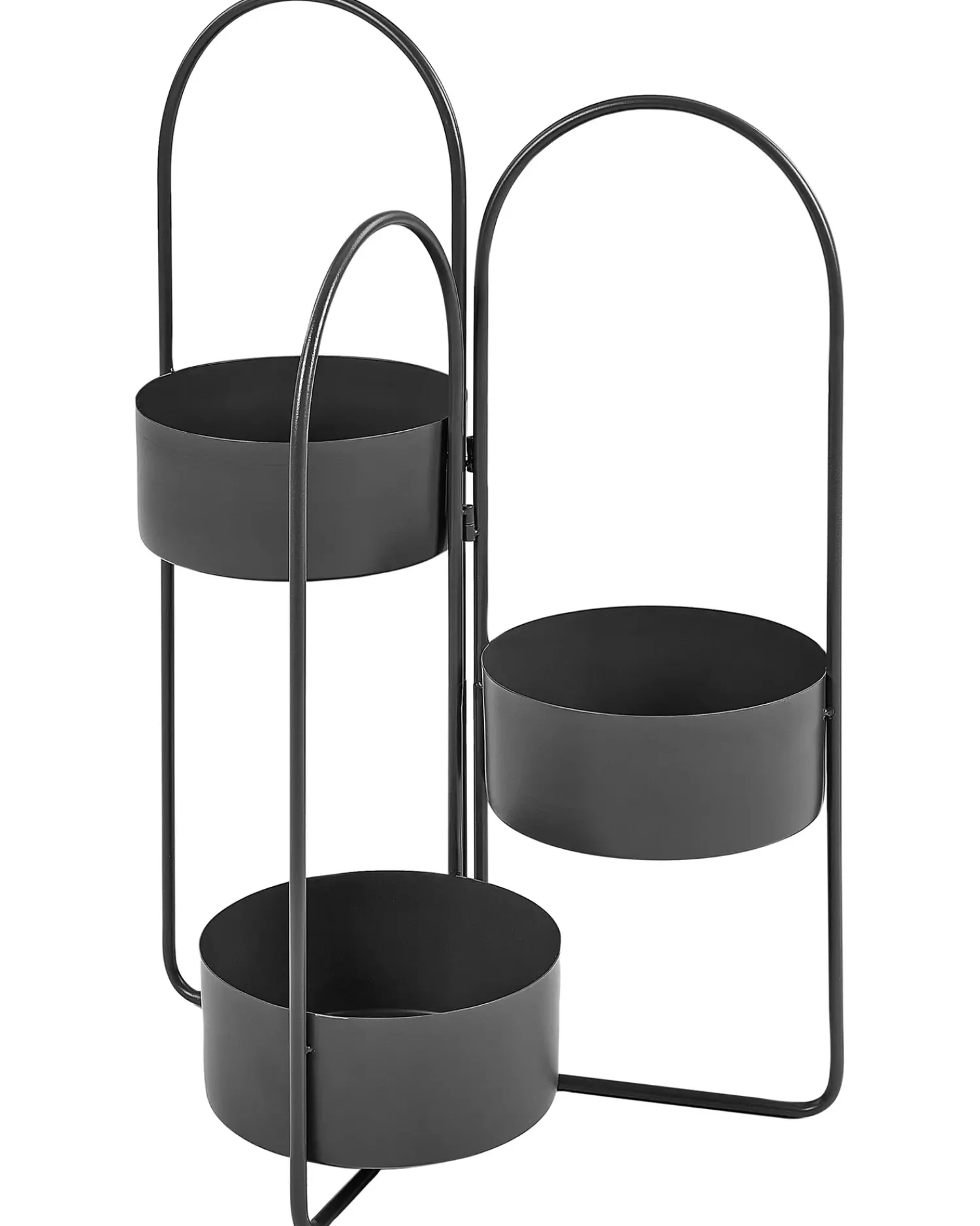 Online Beliani Supporto per vasi COLUTENA Metallo 56 cm Nero