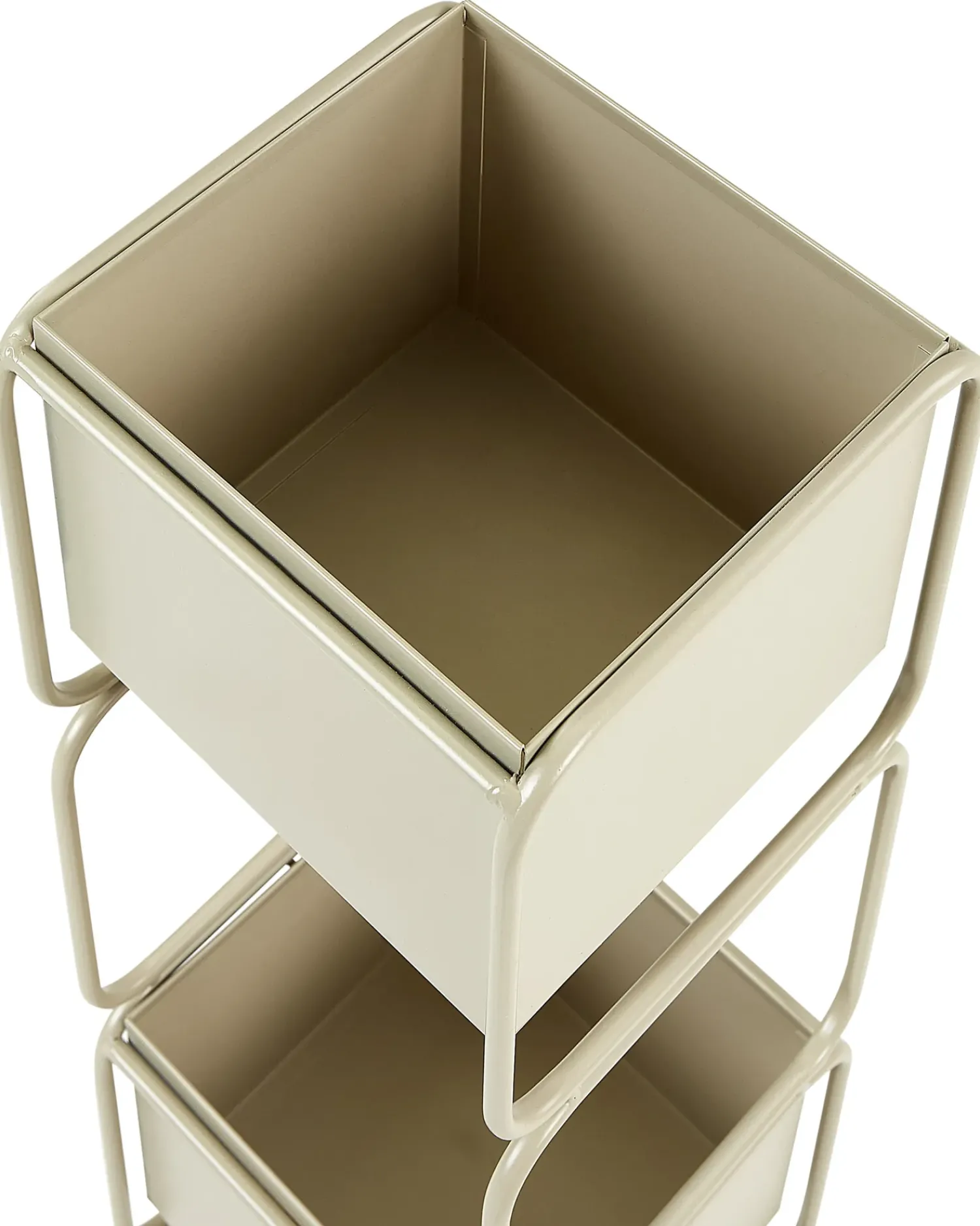 Hot Beliani Supporto per vasi COTINUS Metallo 20 cm Beige