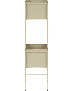 Hot Beliani Supporto per vasi COTINUS Metallo 20 cm Beige