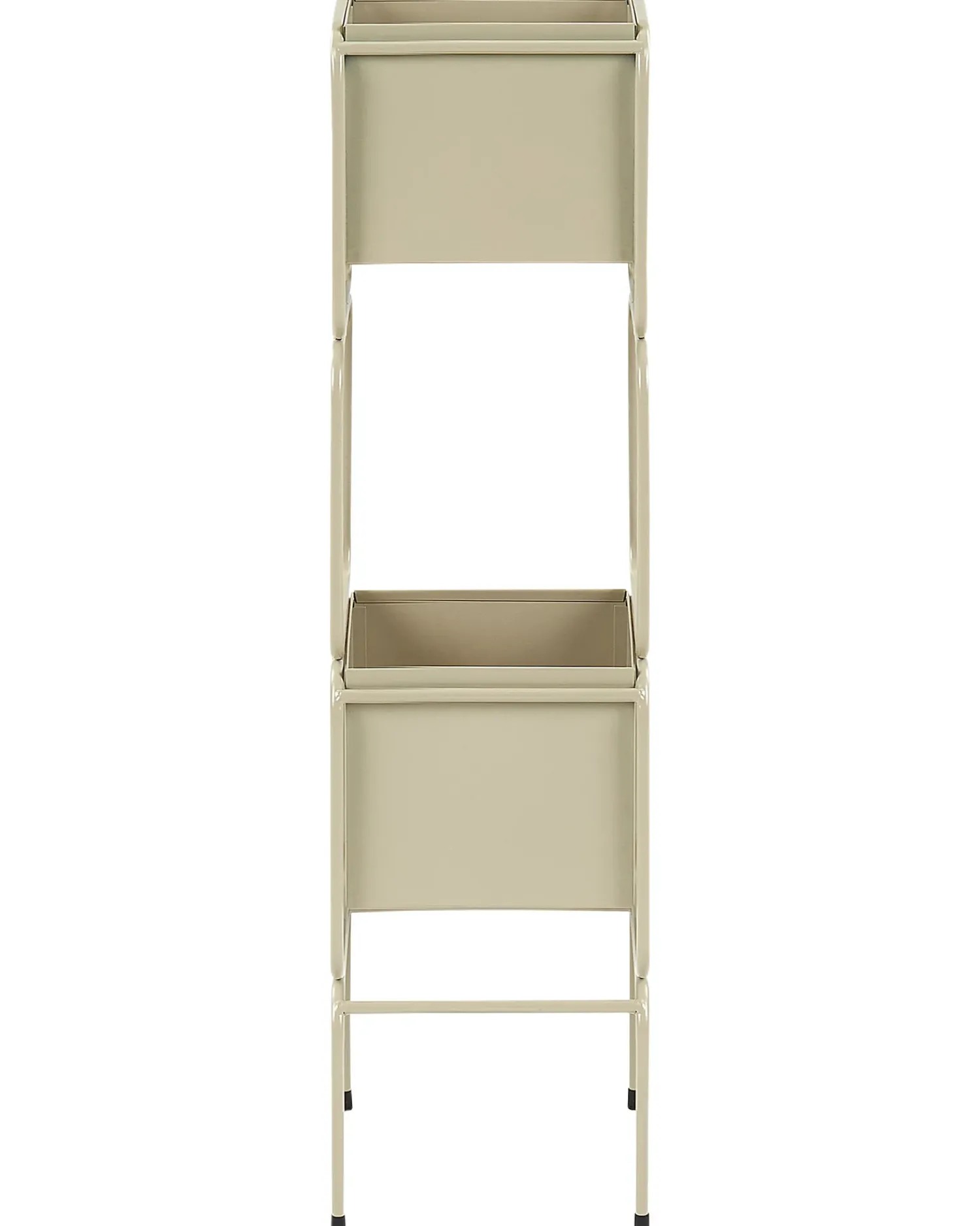 Hot Beliani Supporto per vasi COTINUS Metallo 20 cm Beige