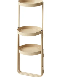 Outlet Beliani Supporto per vasi FRAGARIA Metallo 42 cm Beige