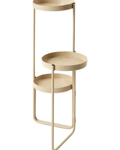 Outlet Beliani Supporto per vasi FRAGARIA Metallo 42 cm Beige