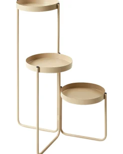 Outlet Beliani Supporto per vasi FRAGARIA Metallo 42 cm Beige