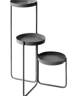Outlet Beliani Supporto per vasi FRAGARIA Metallo 42 cm Nero