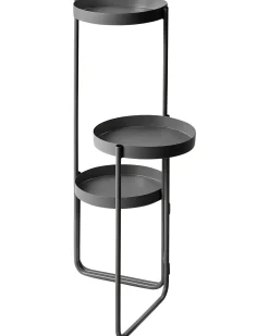 Outlet Beliani Supporto per vasi FRAGARIA Metallo 42 cm Nero