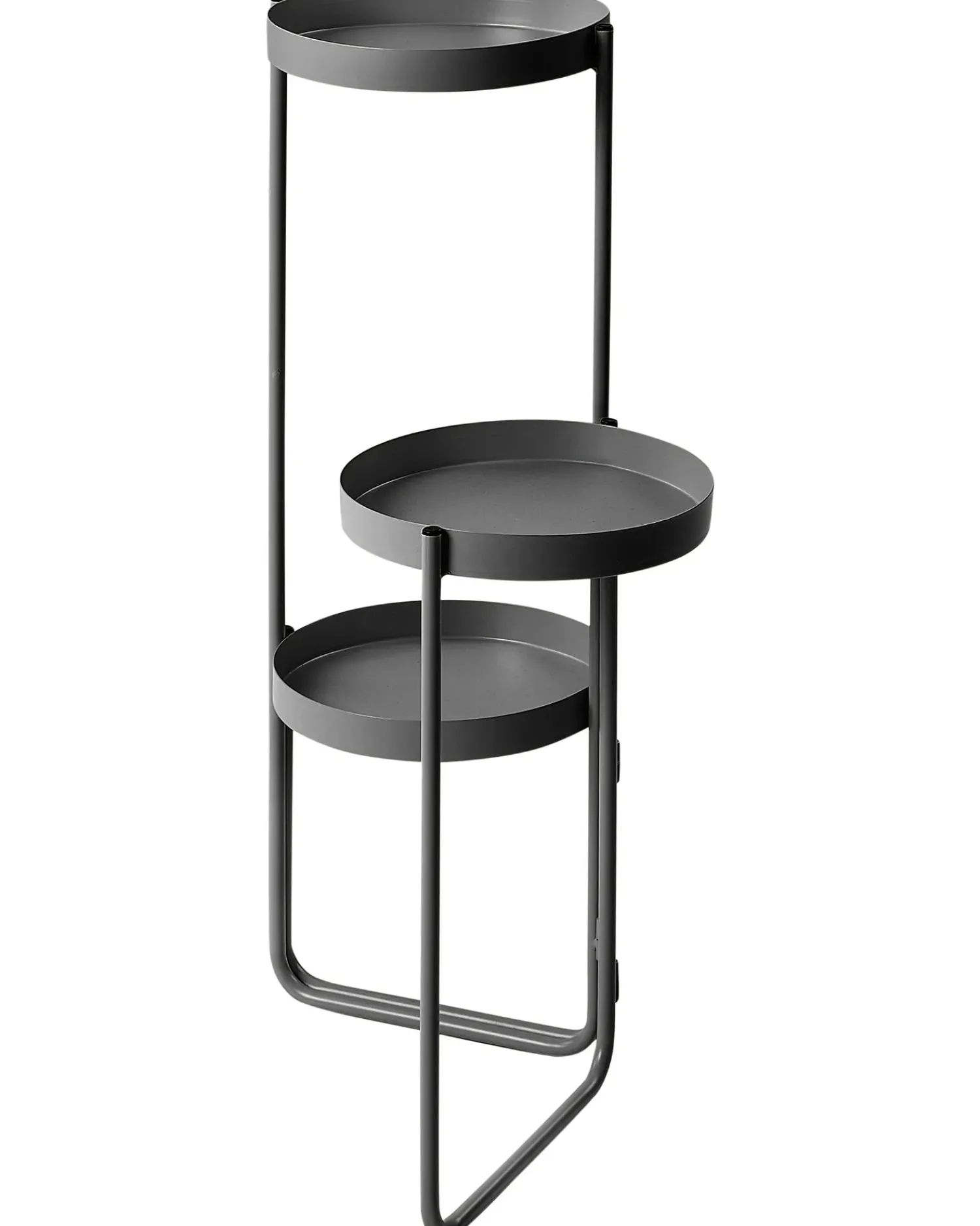 Outlet Beliani Supporto per vasi FRAGARIA Metallo 42 cm Nero