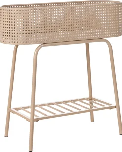 Best Beliani Supporto per vasi LINNAEA Metallo 60 cm Beige