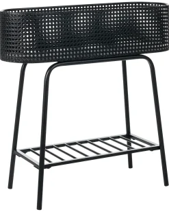 Outlet Beliani Supporto per vasi LINNAEA Metallo 60 cm Nero