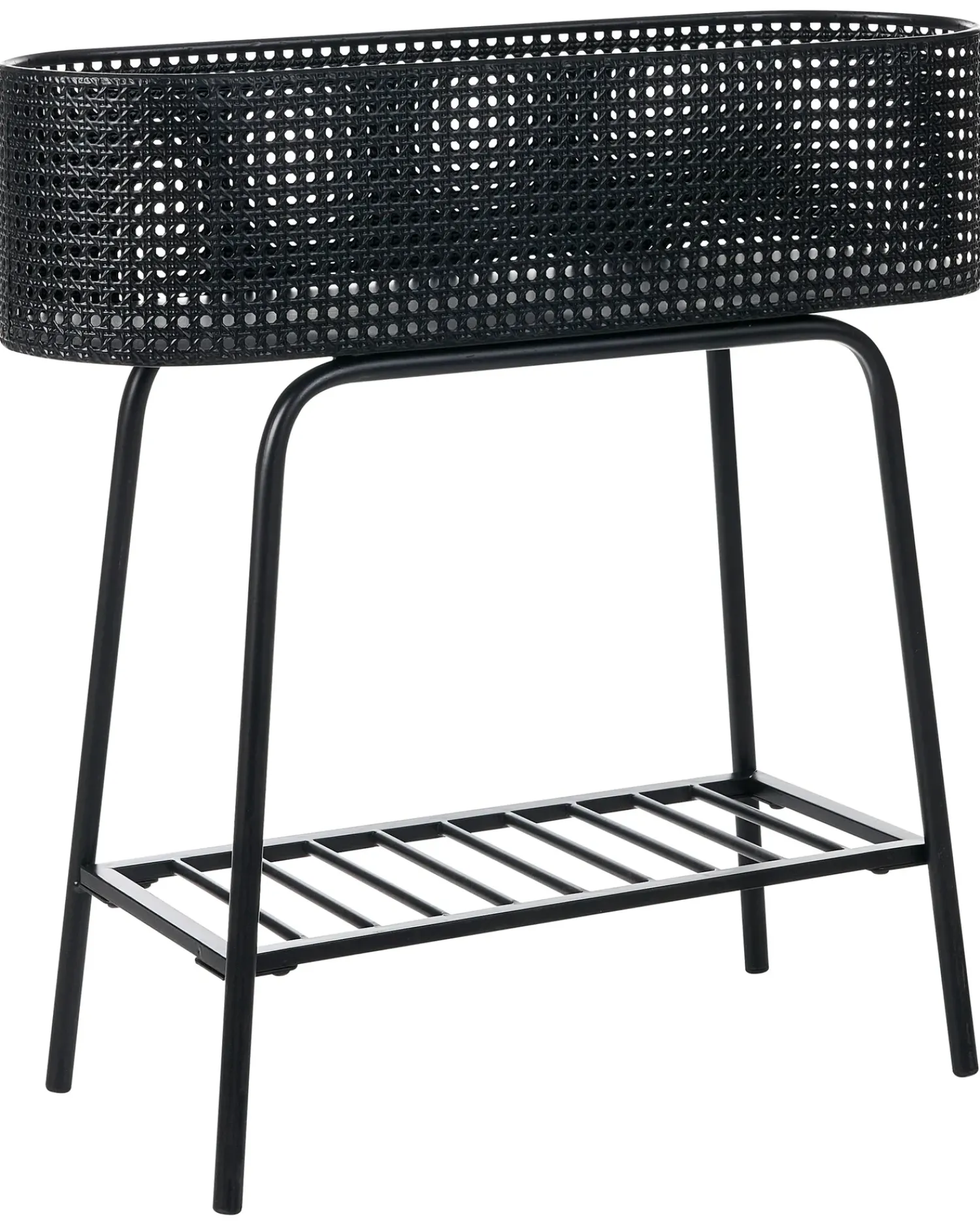 Outlet Beliani Supporto per vasi LINNAEA Metallo 60 cm Nero