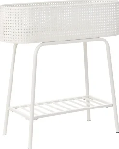 Clearance Beliani Supporto per vasi LINNAEA Metallo 60 cm Bianco