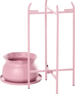 Online Beliani Supporto per vasi MOKUREN Metallo 25 cm Rosa