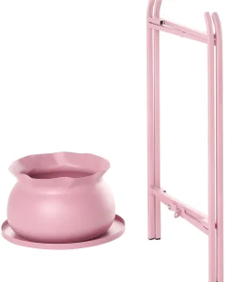 Online Beliani Supporto per vasi MOKUREN Metallo 25 cm Rosa
