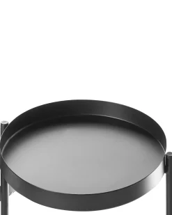 Beliani Supporto per vasi NANTEN Metallo 87 cm Nero