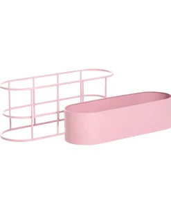 Outlet Beliani Supporto per vasi SUMIRE Metallo 64 cm Rosa