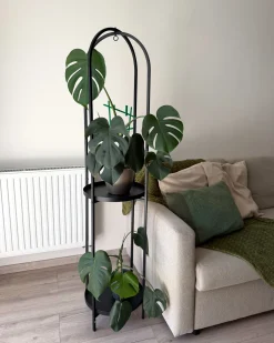 Clearance Beliani Supporto per vasi TAMARIX Metallo 35 cm Nero