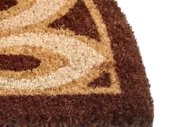 Best Beliani Tappetino da Ingresso ALATNA Marrone 45 x 75 cm Fibra di Cocco Beige Marrone
