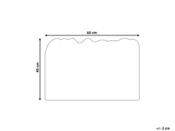 Sale Beliani Tappetino da Ingresso ANAMUDI Naturale 40 x 60 cm Fibra di Cocco Naturale Marrone Nero Verde