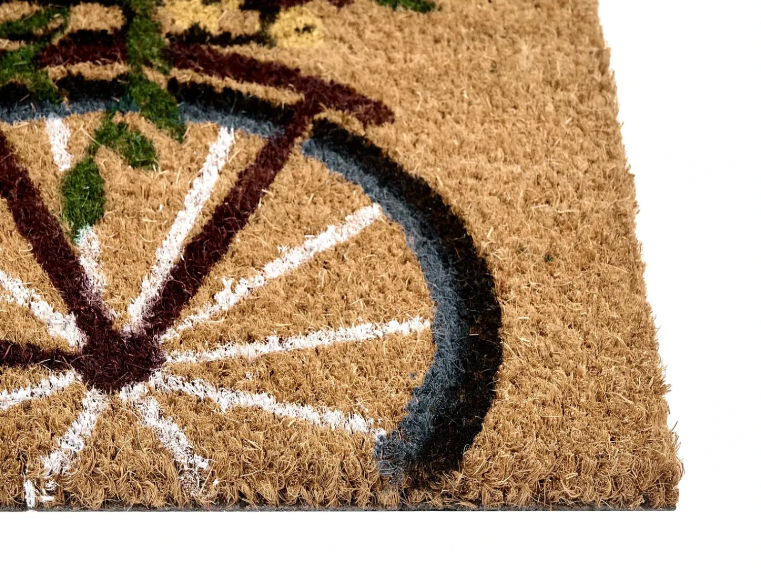 Clearance Beliani Tappetino da Ingresso AVAK Naturale Bicicletta Fibra di Cocco Naturale Multicolore
