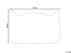 Hot Beliani Tappetino da Ingresso CALIRAYA 60 x 90 cm Gatto Fibra di Cocco Multicolore