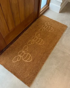 Outlet Beliani Tappetino da Ingresso CAVITE Ape Fibra di Cocco Naturale