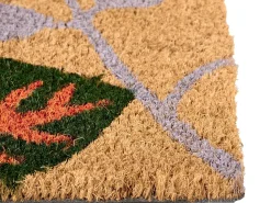 Beliani Tappetino da Ingresso DAGATAN 60 x 90 cm Foglia Fibra di Cocco Multicolore