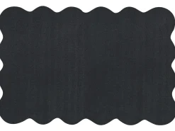 Online Beliani Tappetino da Ingresso HOLON Naturale 60 x 90 cm Fibra di Cocco Naturale Nero