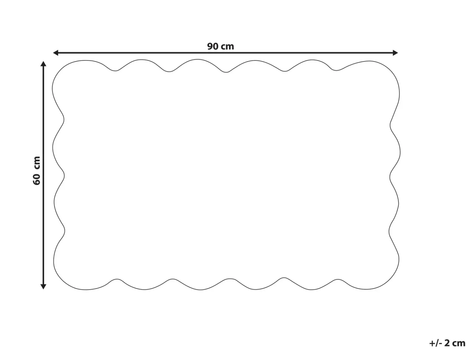 Online Beliani Tappetino da Ingresso HOLON Naturale 60 x 90 cm Fibra di Cocco Naturale Nero