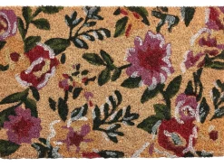 Online Beliani Tappetino da Ingresso KITA 40 x 60 cm Fiore Fibra di Cocco Multicolore