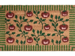 Best Beliani Tappetino da Ingresso KNIK Naturale Pomodoro Fibra di Cocco Naturale Rosso Verde