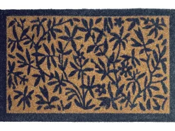 Best Beliani Tappetino da Ingresso NUNIVAK Naturale Fibra di Cocco Beige Naturale Blu