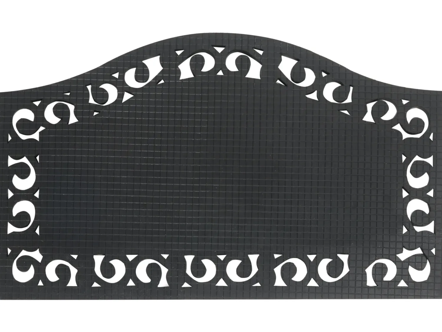 New Beliani Tappetino da Ingresso PULAG Naturale 45 x 75 cm Fibra di Cocco Naturale Nero