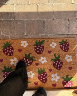 Sale Beliani Tappetino da Ingresso SHAININ Fibra di Cocco Multicolore