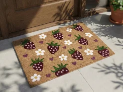 Sale Beliani Tappetino da Ingresso SHAININ Fibra di Cocco Multicolore