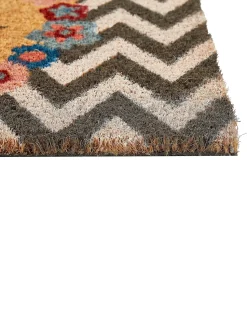 Sale Beliani Tappetino da Ingresso TAHAN 40 x 60 cm Testo Fibra di Cocco Multicolore